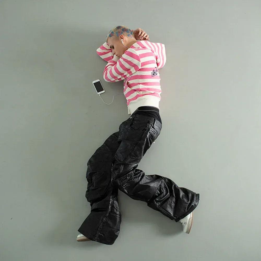 </2 Black Waxed Jeans - CH2 FLEXINSOHARD - VENTURER