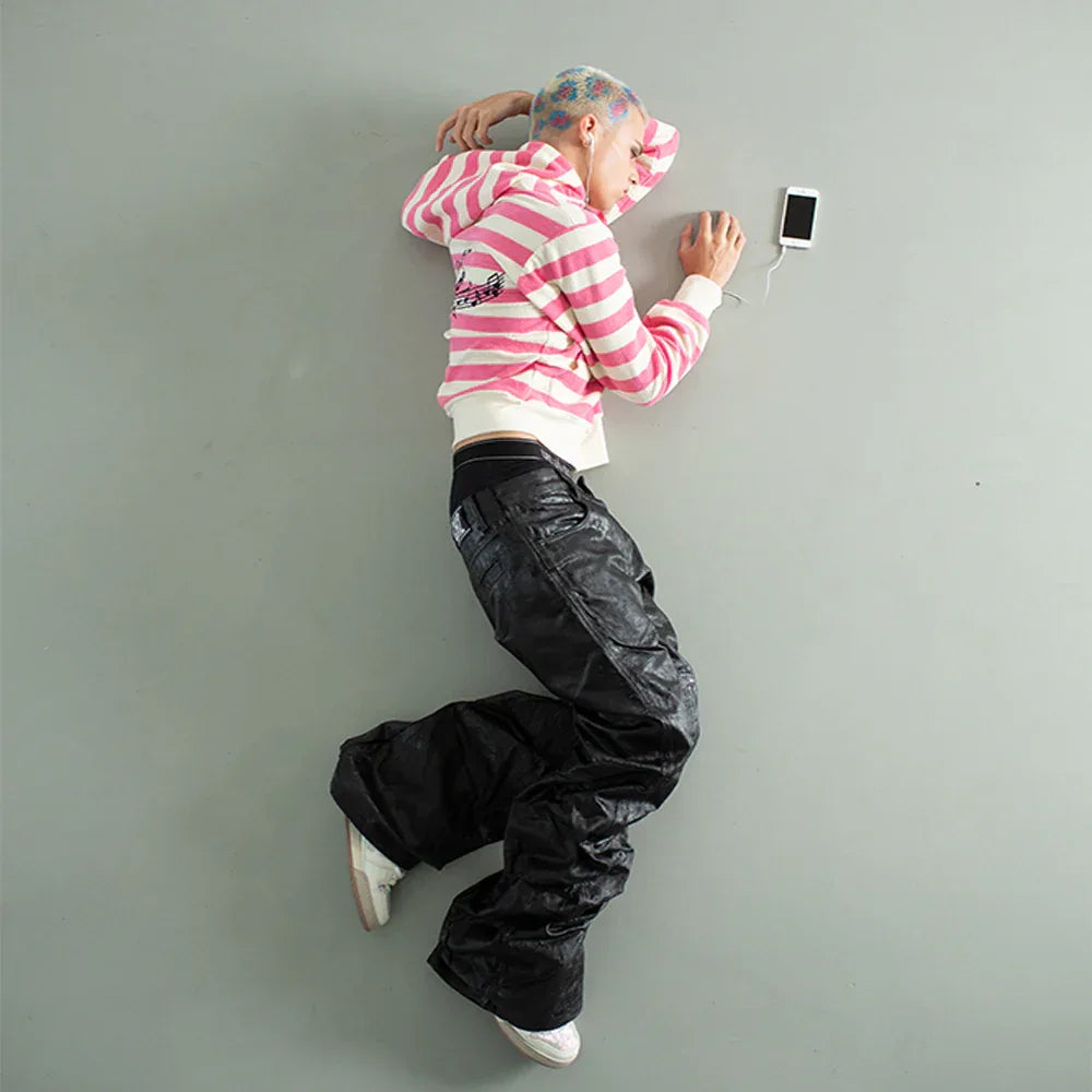 </2 Black Waxed Jeans - CH2 FLEXINSOHARD - VENTURER