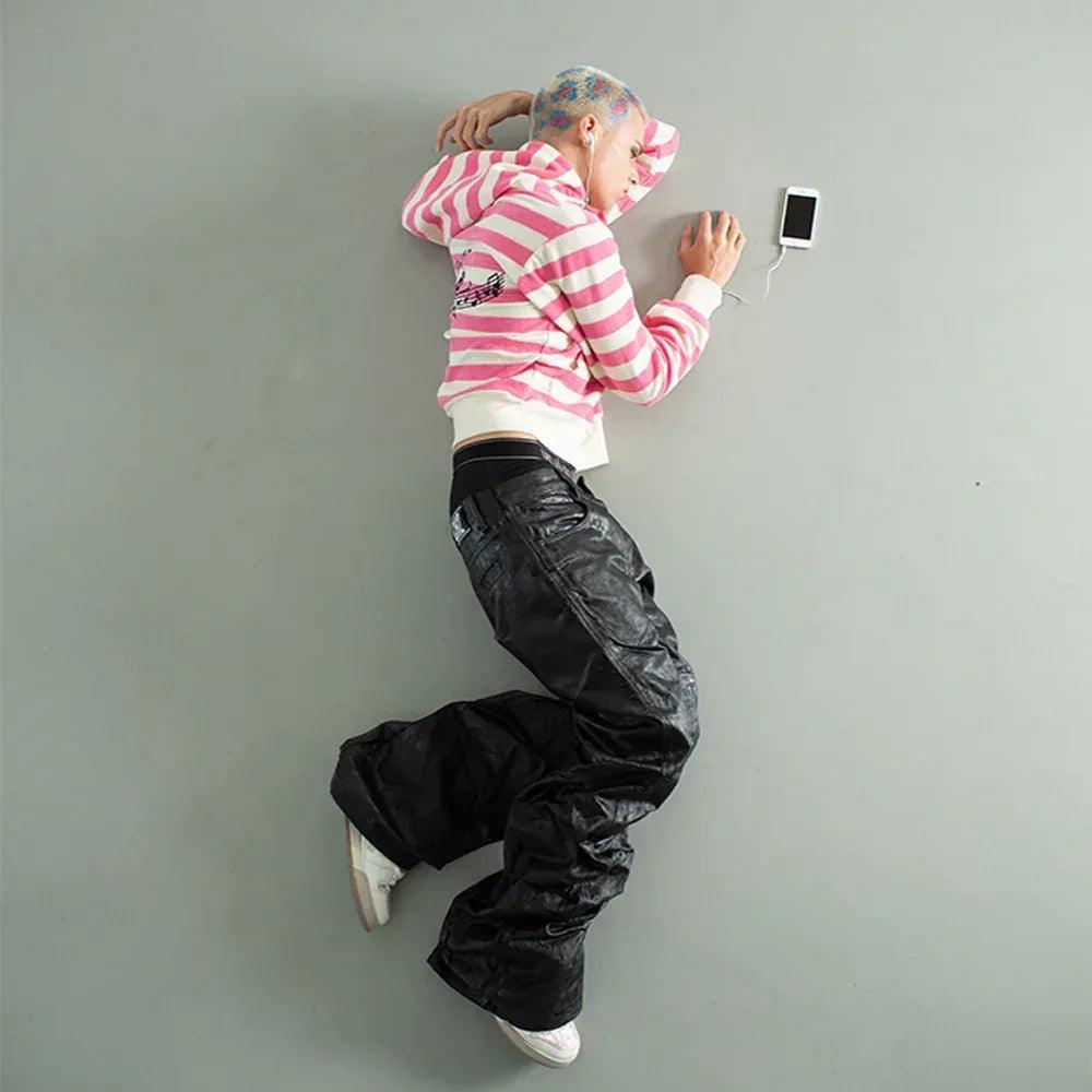 </2 Black Waxed Jeans - CH2 FLEXINSOHARD - VENTURER