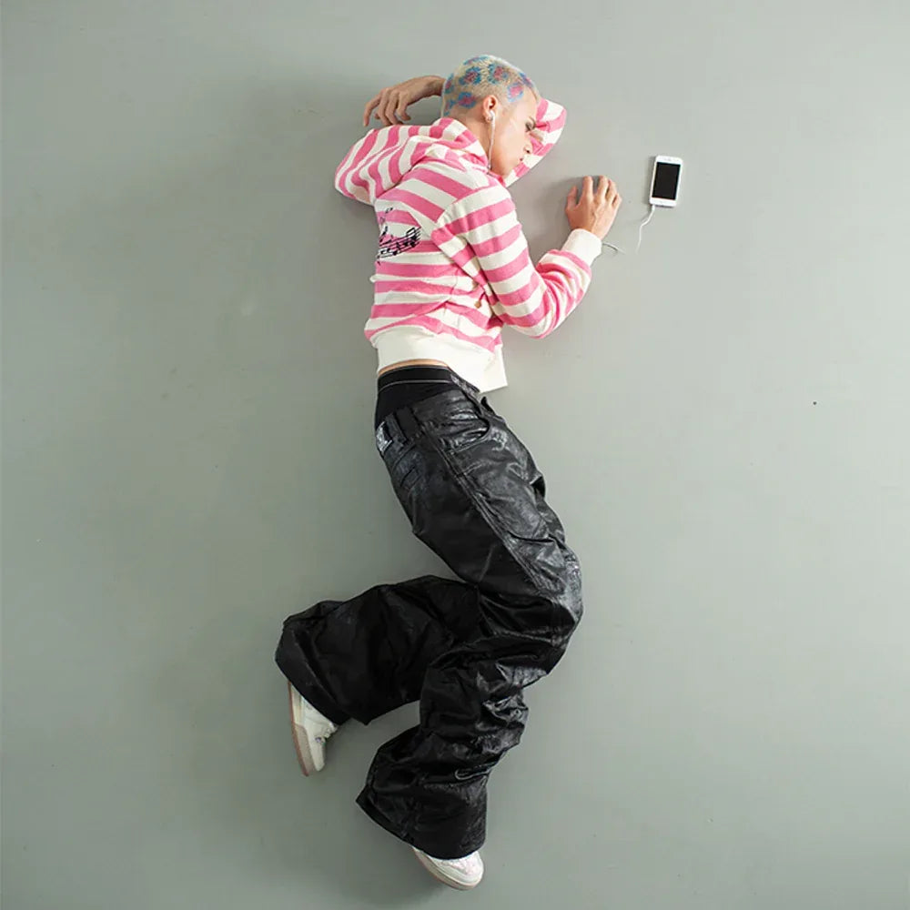 </2 Black Waxed Jeans - CH2 FLEXINSOHARD - VENTURER