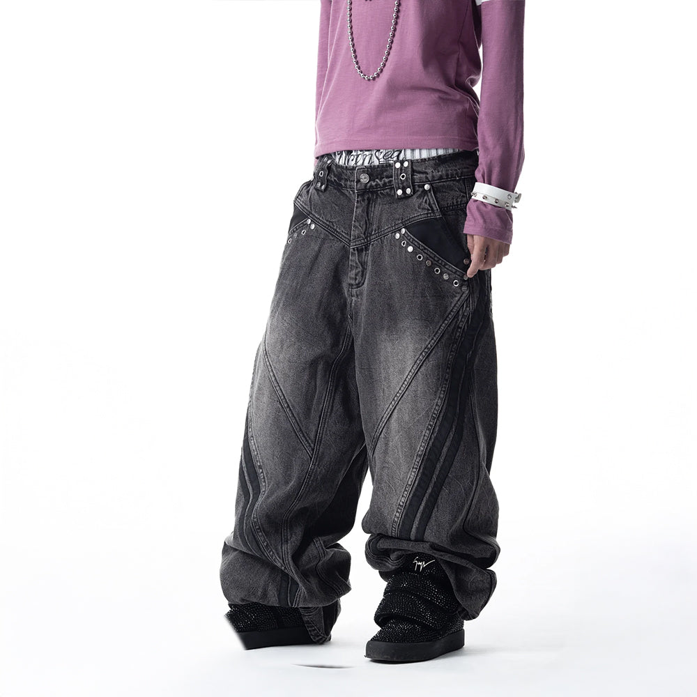 </2Dark Gray Track Jeans