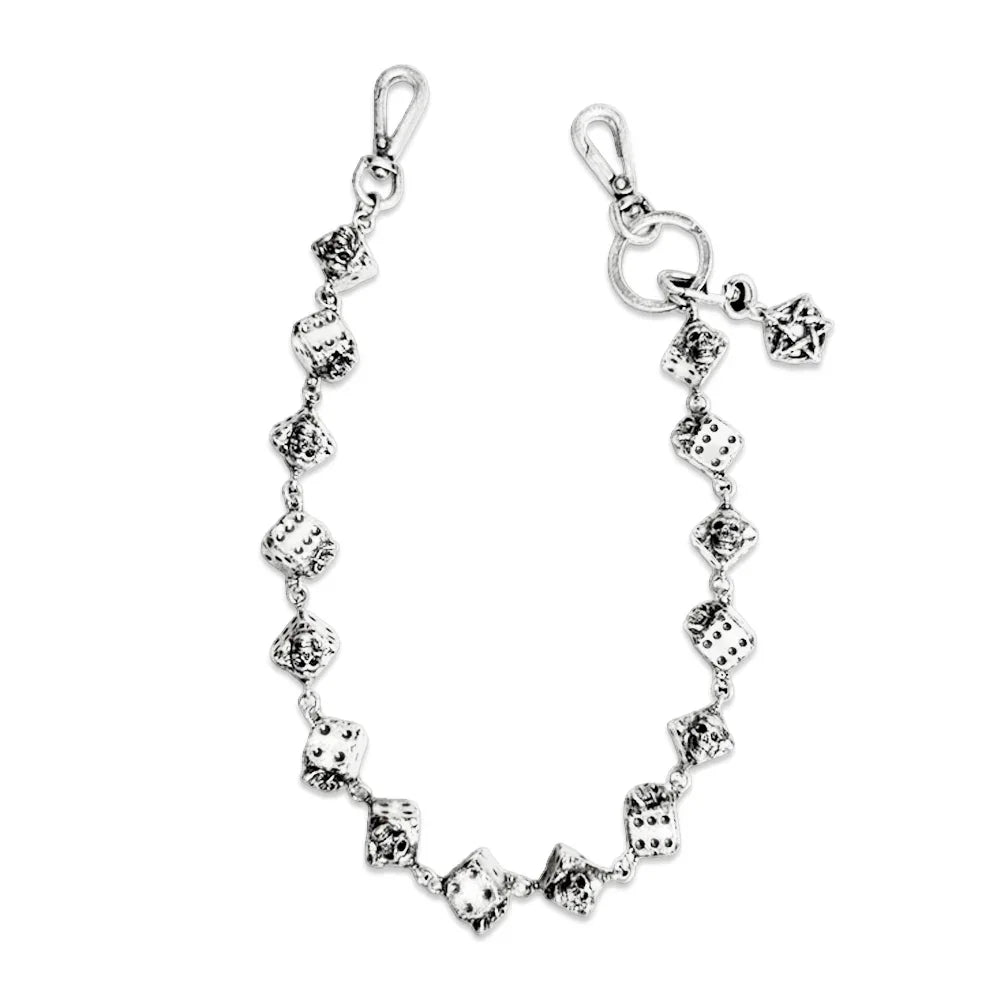 小物 EMOstanceclub SKULL DICE 15 LINK CHAIN EMOstanceclub(エモスタンスクラブ)商品ページ - Skull Dice 15 Link