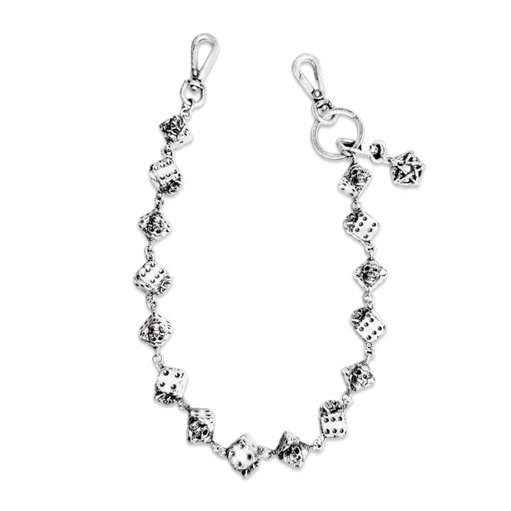 Skull Dice 15 Link Chain - EMOstanceclub - VENTURER