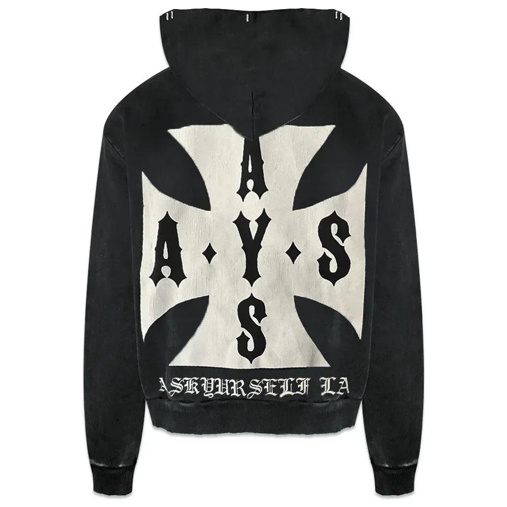 ASKYURSELF (アスクユアセルフ)商品ページ - Cross Cropped Zip Hoodie 