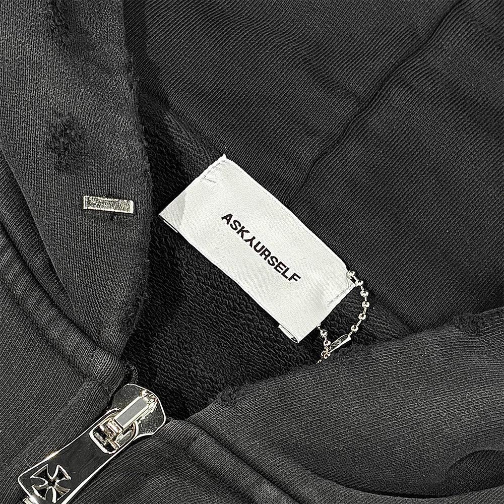 Cross Cropped Zip Hoodie - ASKYURSELF - VENTURER