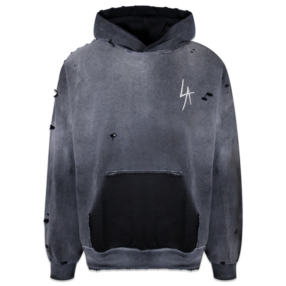 LA Slash Destroyed Hoodie