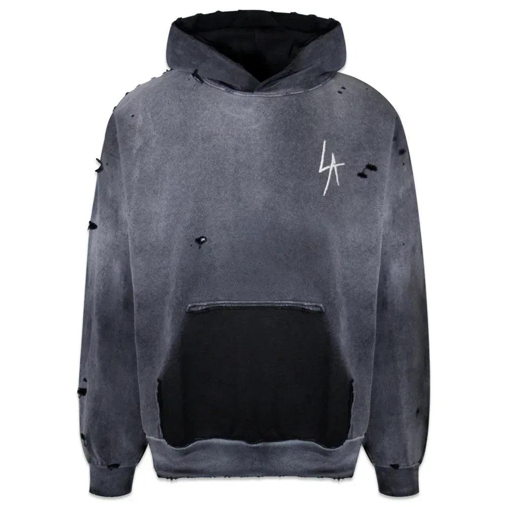 LA Slash Destroyed Hoodie - LOCAL AUTHORITY - VENTURER
