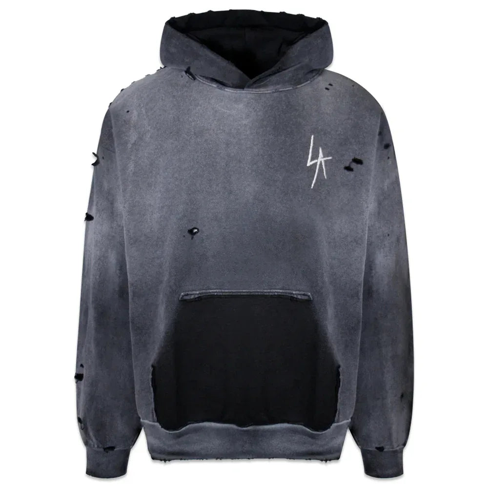 LA Slash Destroyed Hoodie - LOCAL AUTHORITY - VENTURER