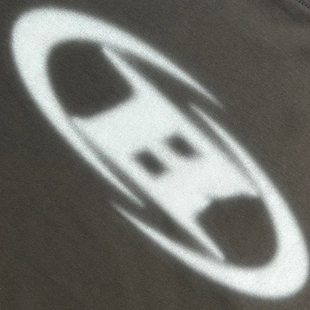 Blur B Logo Oversized T-Shirt - BORNTOWIN - VENTURER