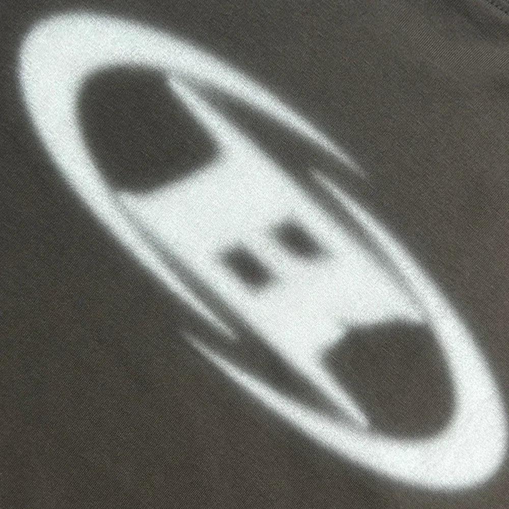 Blur B Logo Oversized T-Shirt - BORNTOWIN - VENTURER