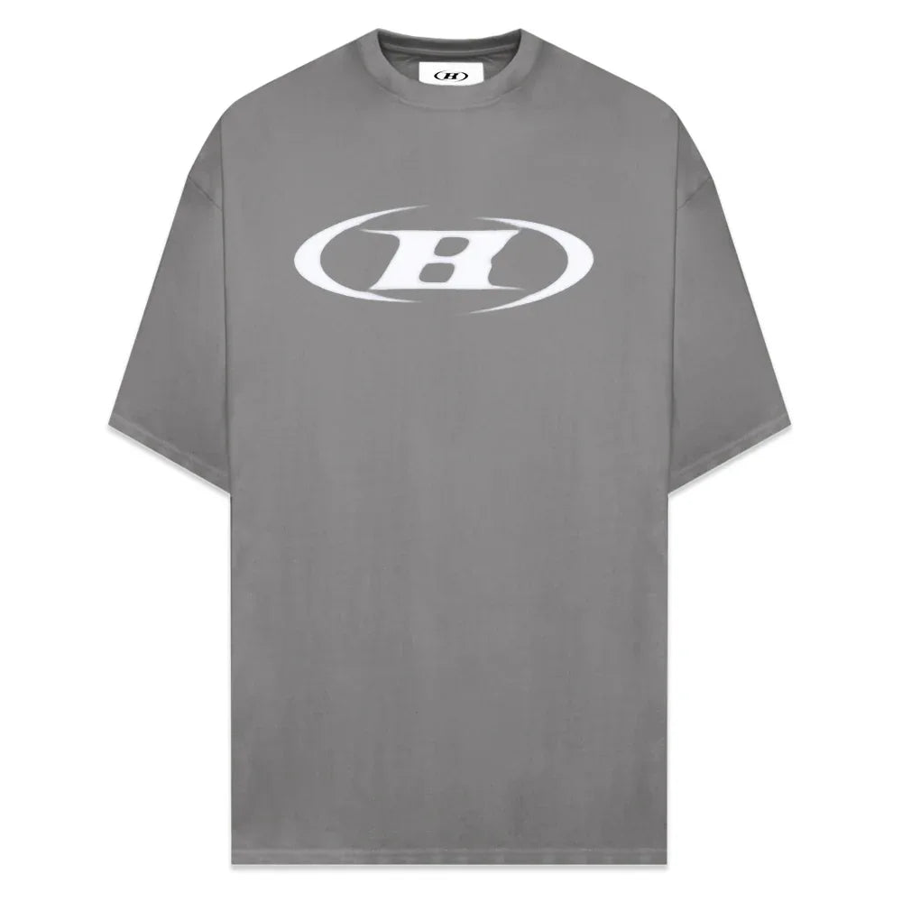Blur B Logo Oversized T-Shirt - BORNTOWIN - VENTURER