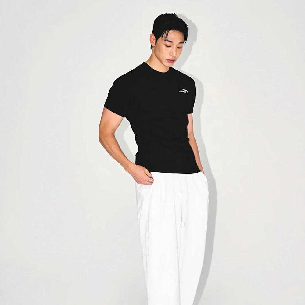 BRNT BACK LOGO MUSCLE FIT T-SHIRTS