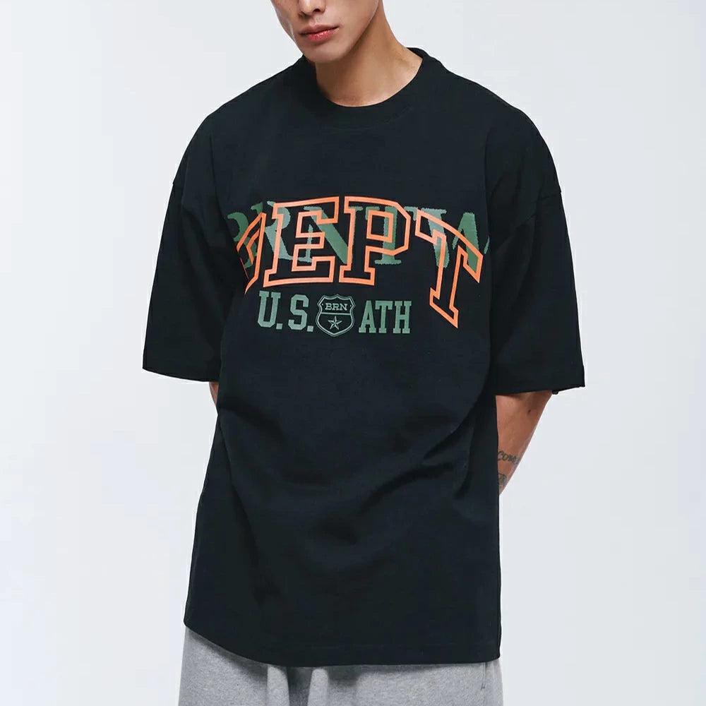 DEPT BACK CUTTING SEMI OVER FIT T-SHIRTS