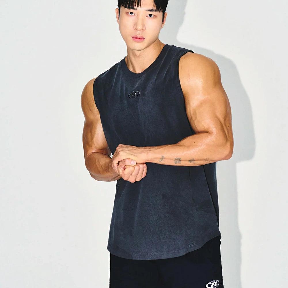 SILVER B PIGMENT DYING SLEEVELESS