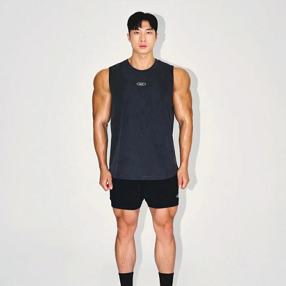 SILVER B PIGMENT DYING SLEEVELESS