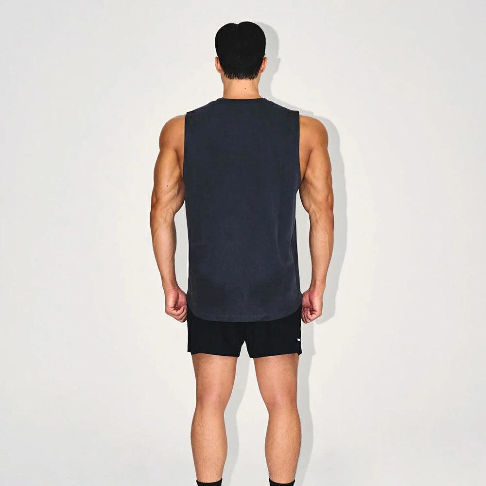 SILVER B PIGMENT DYING SLEEVELESS