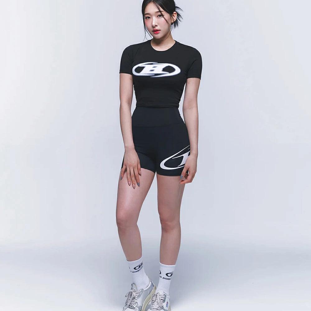 B logo 3.5 Biker Shorts