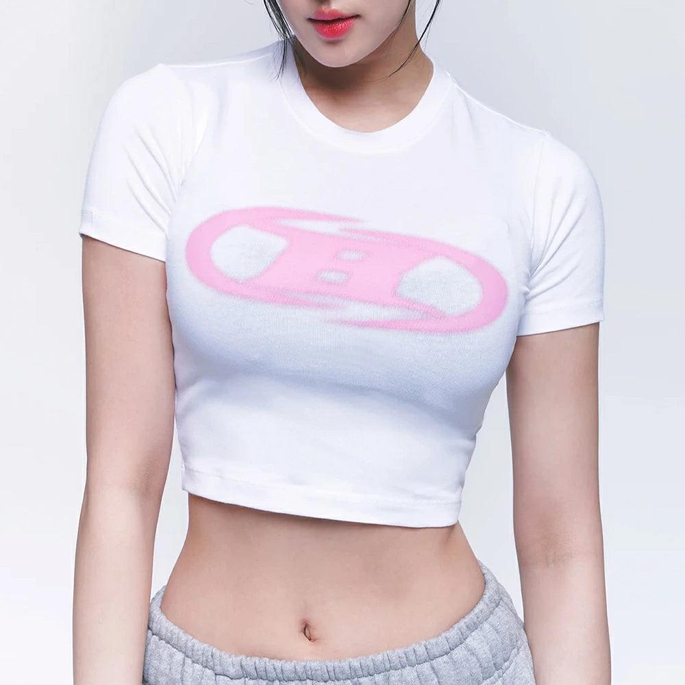 BLUR LOGO CROP TOP