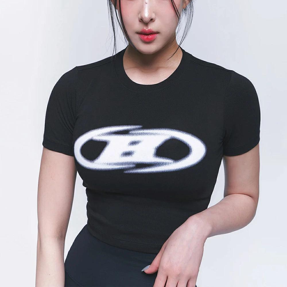 BLUR LOGO CROP TOP