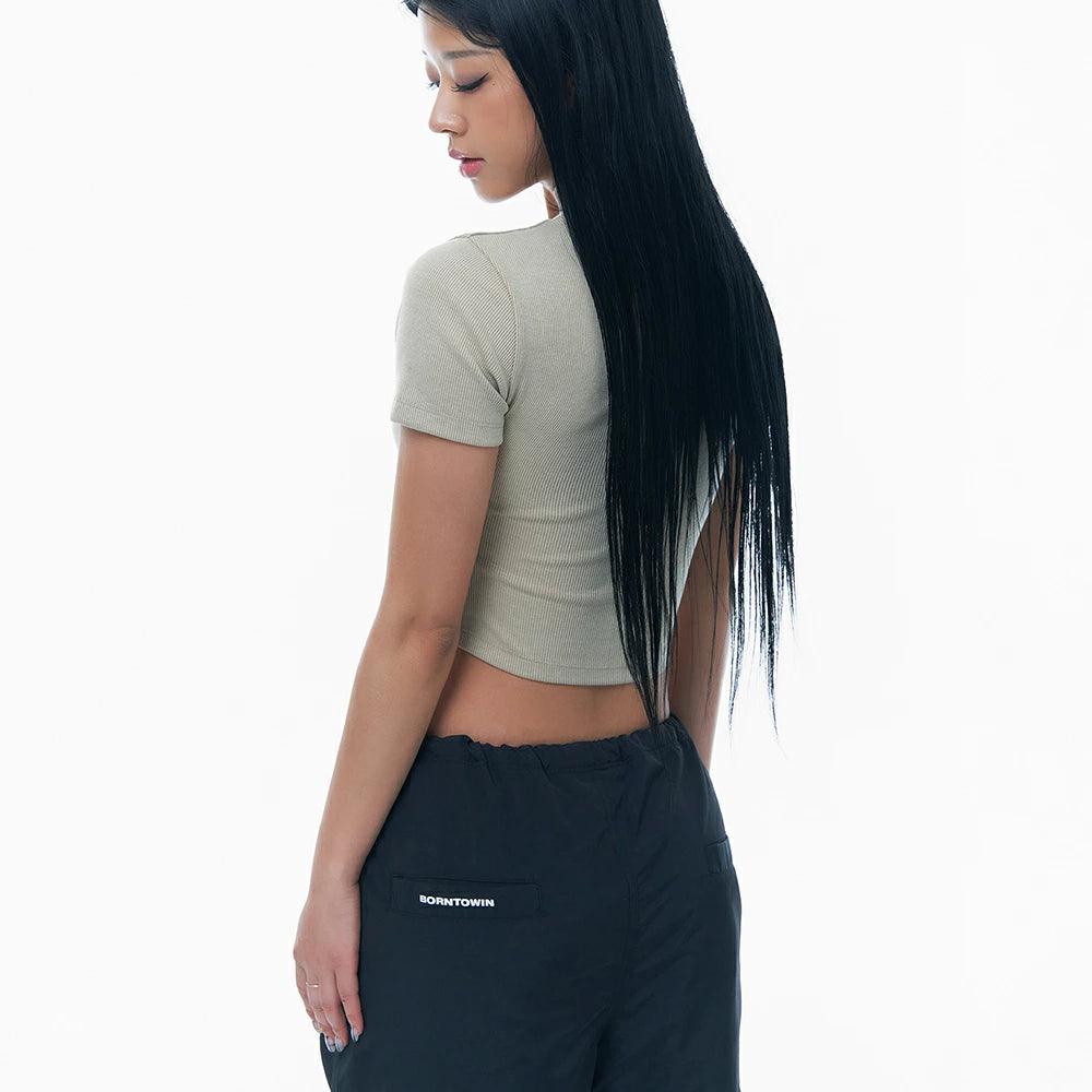 CRACK B PIGMENT CROP T-SHIRTS