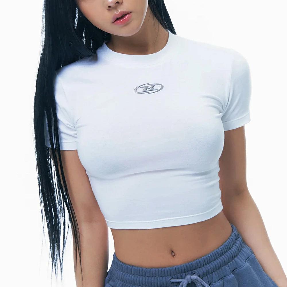 SILVER B MODAL CROP T-SHIRTS