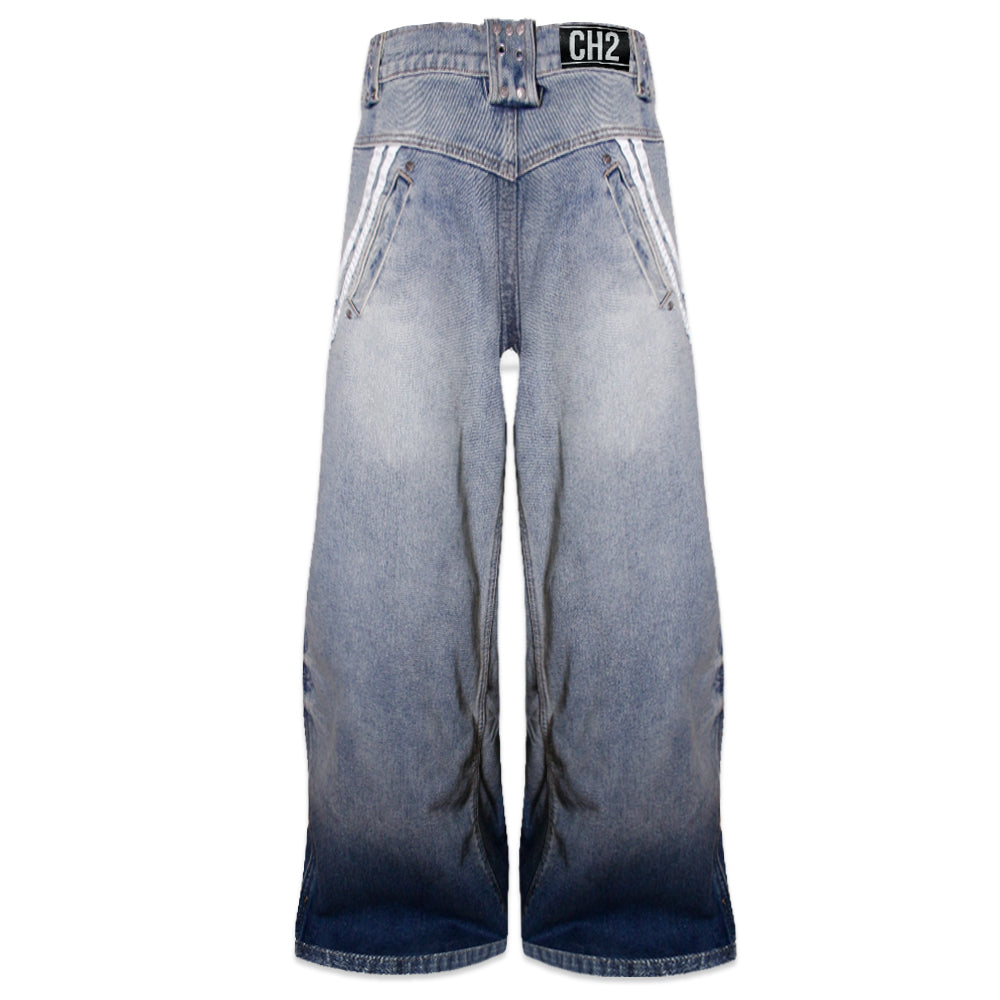 </2 Blue Track Jeans