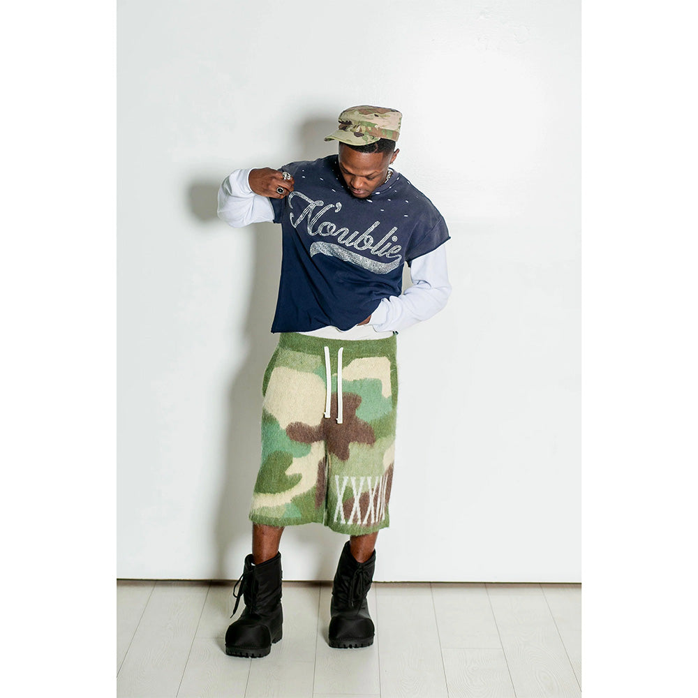 Mohair Camo Shorts