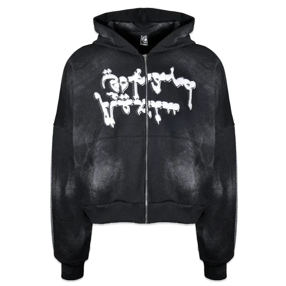 MAFIA Skull Zip Up Hoodie - CH2 FLEXINSOHARD - VENTURER