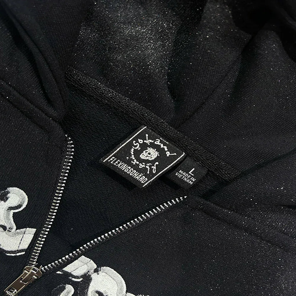 MAFIA Skull Zip Up Hoodie - CH2 FLEXINSOHARD - VENTURER
