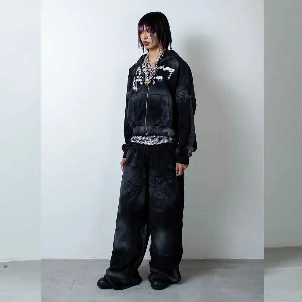 MAFIA Skull Zip Up Hoodie - CH2 FLEXINSOHARD - VENTURER