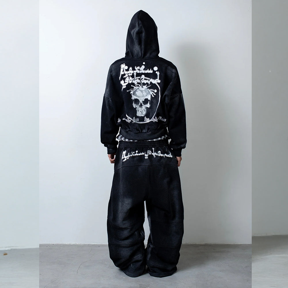 MAFIA Skull Zip Up Hoodie