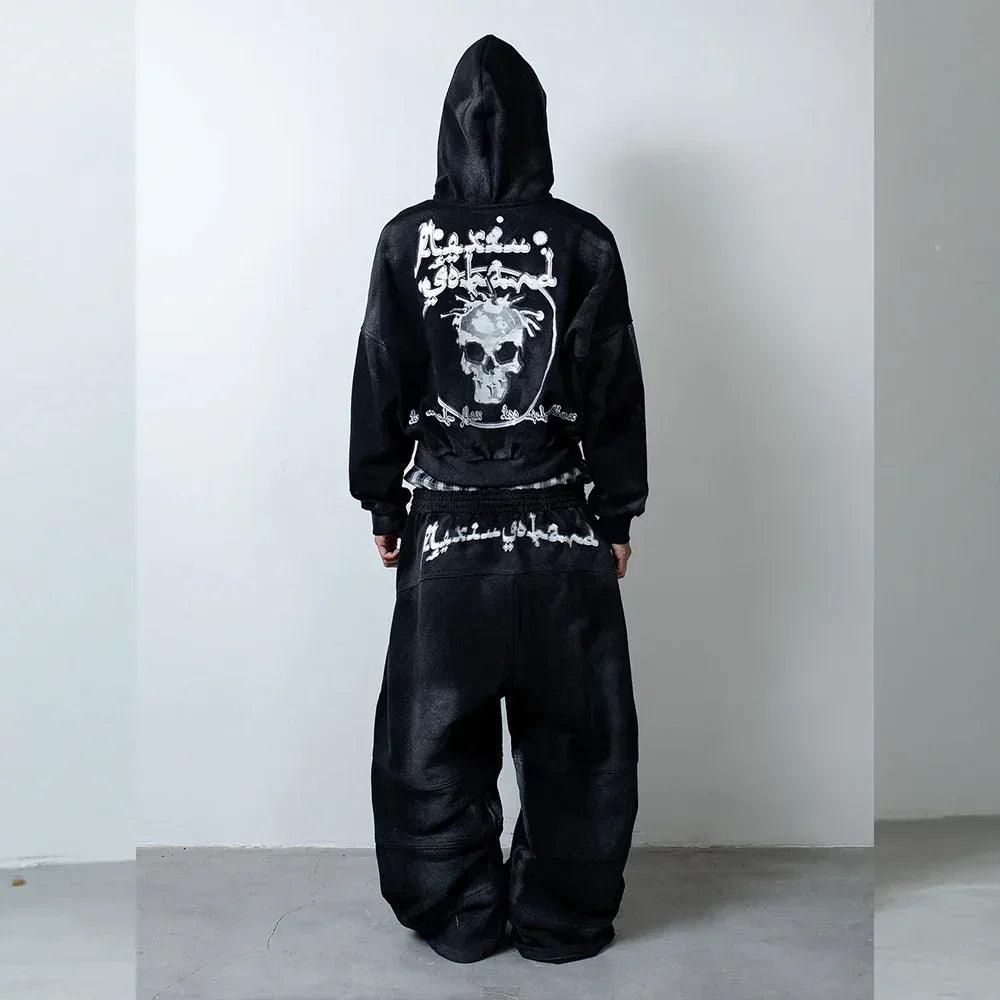 MAFIA Skull Zip Up Hoodie - CH2 FLEXINSOHARD - VENTURER