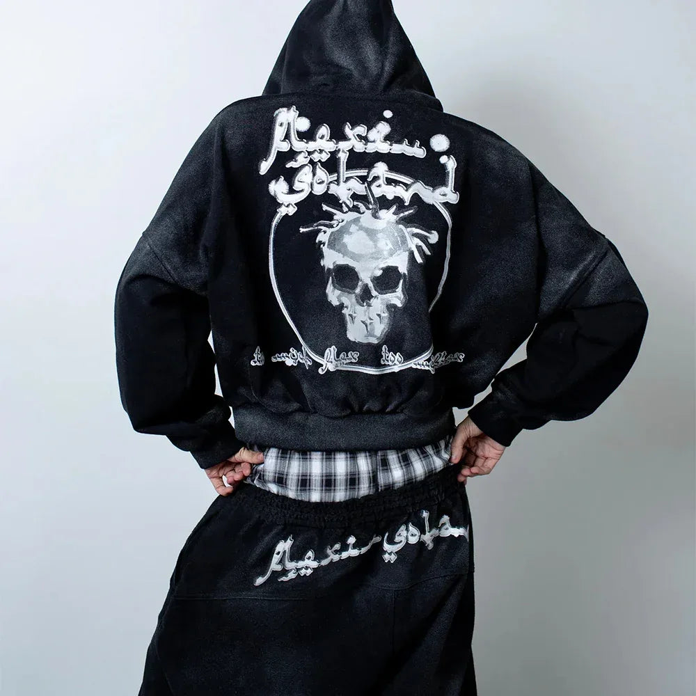 MAFIA Skull Zip Up Hoodie - CH2 FLEXINSOHARD - VENTURER