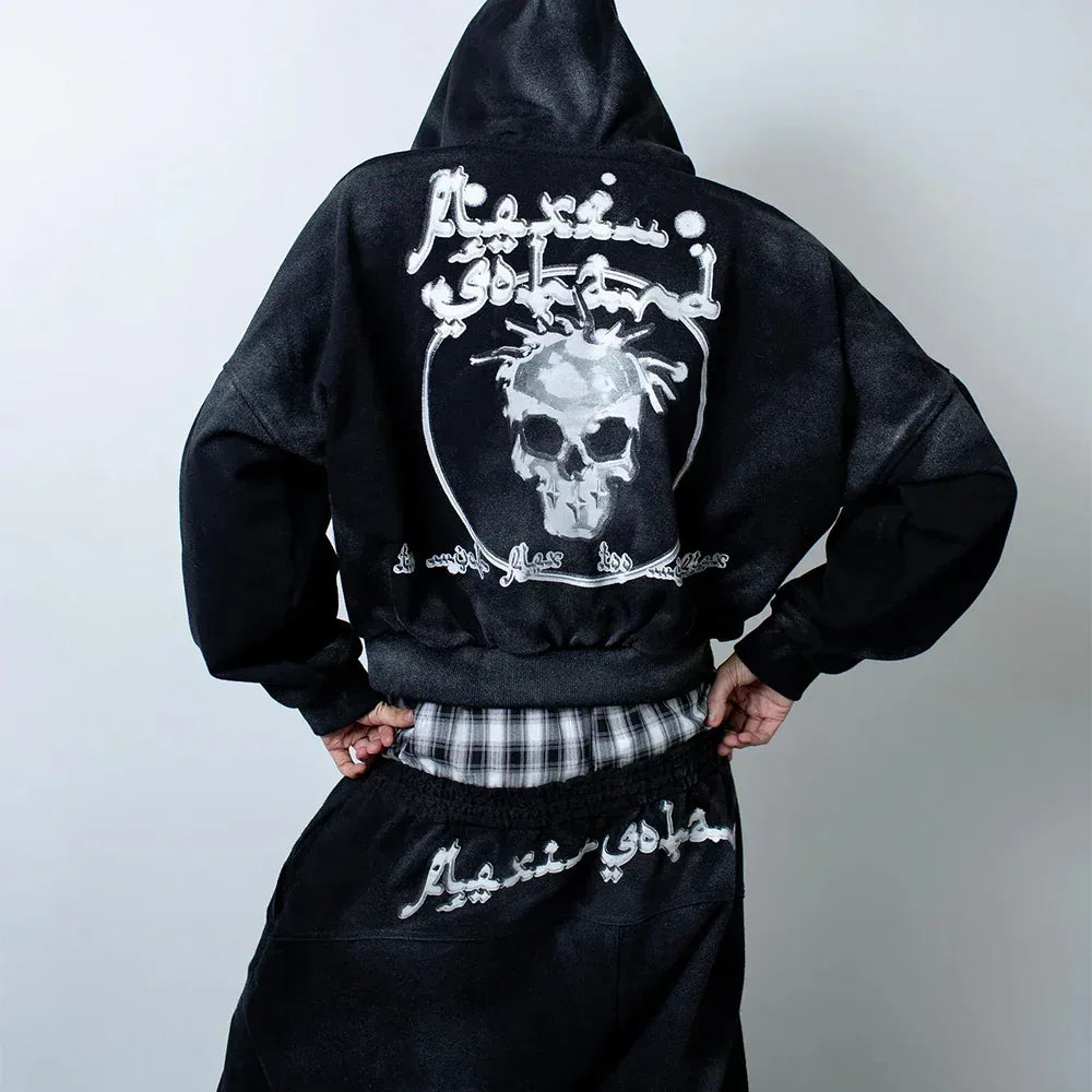 MAFIA Skull Zip Up Hoodie - CH2 FLEXINSOHARD - VENTURER