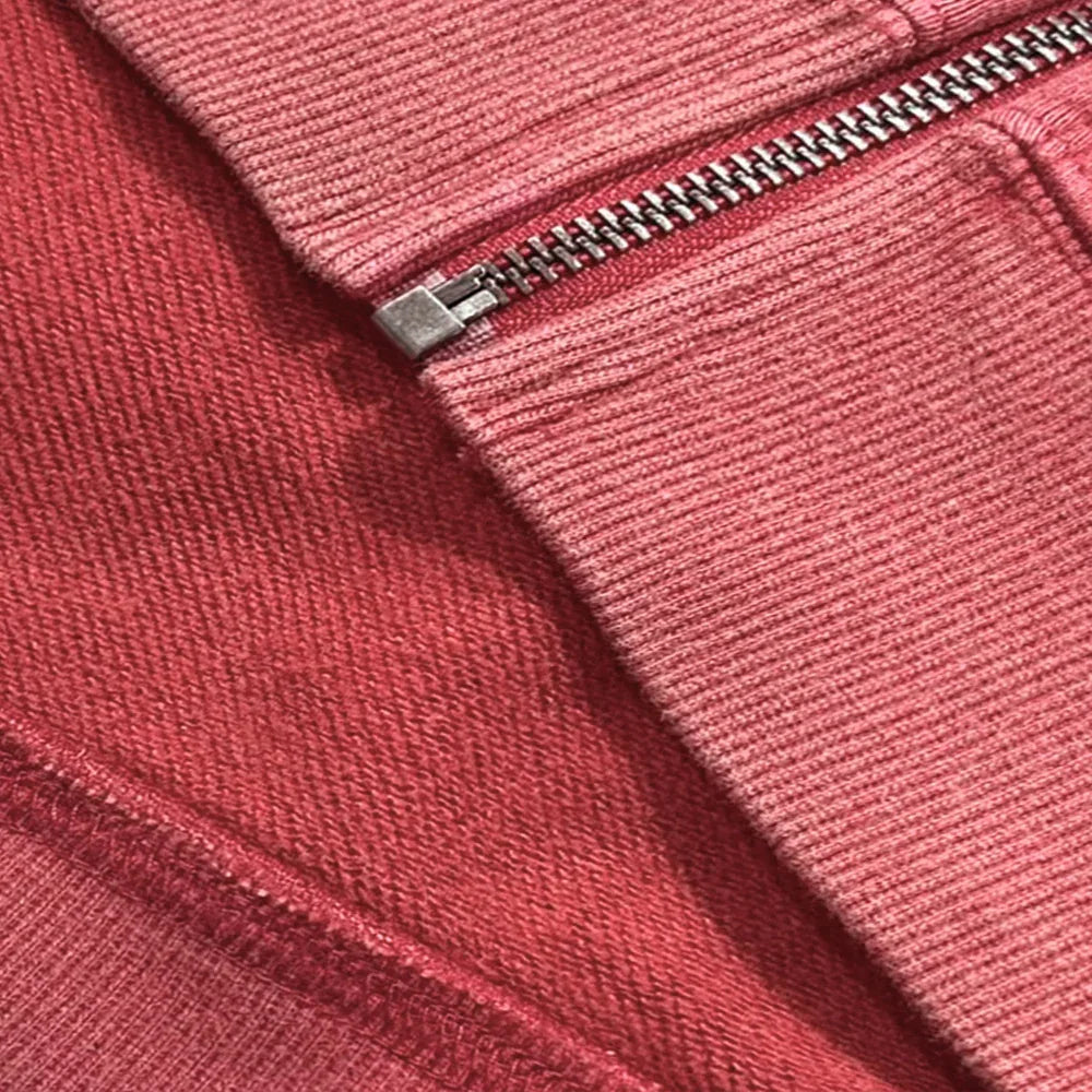 Outline Cross Rhinestone Zip Hoodie - UNKNOWN LONDON - VENTURER