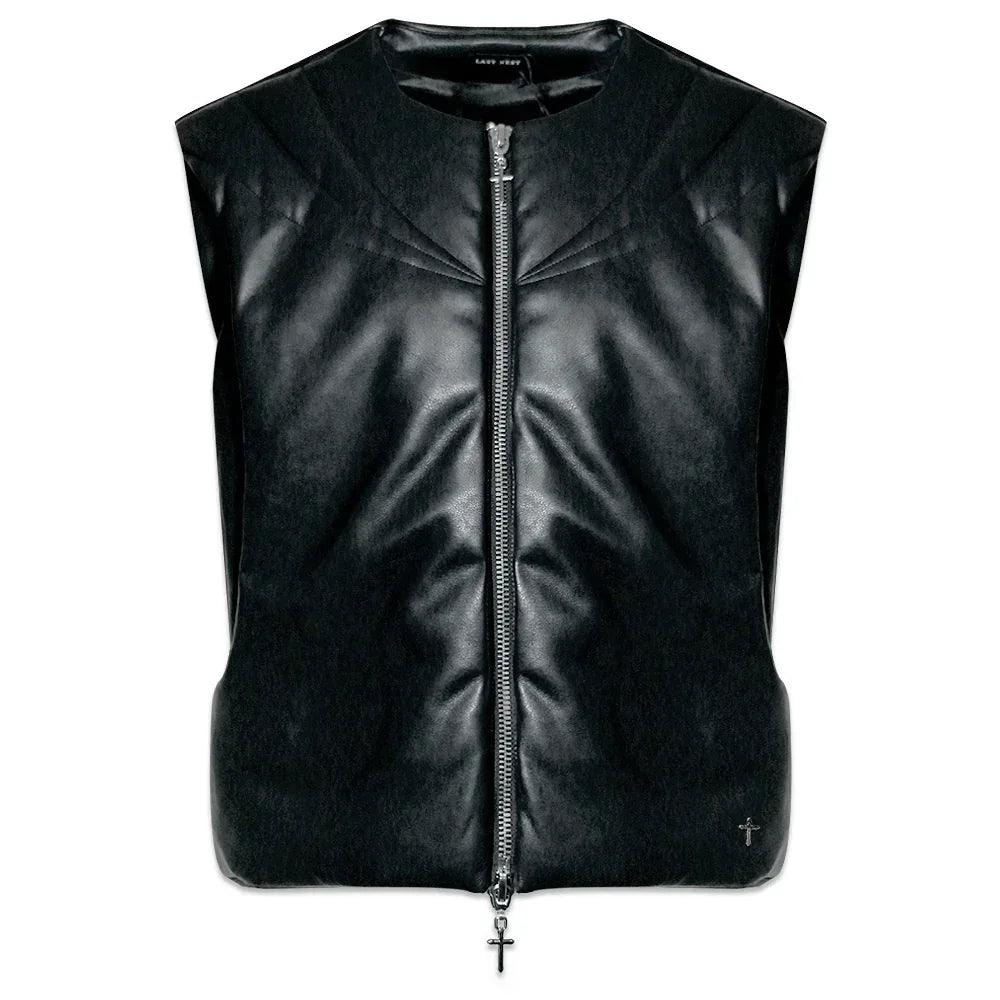 ジャケット・アウター ga226226 GROUTURE / VEST LAST NEST(ラストネスト)商品ページ - Grouture Faux Leather Padded