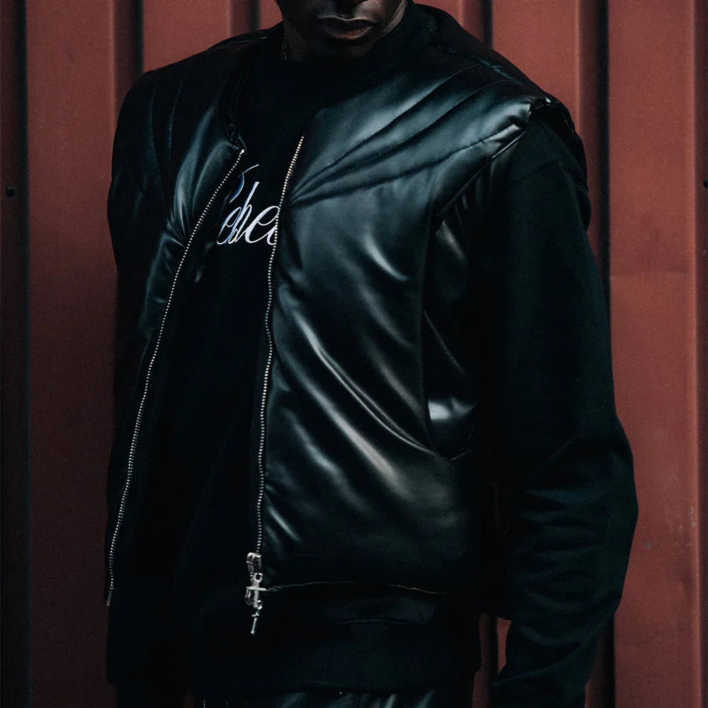 Grouture Faux Leather Padded Vest - LAST NEST - VENTURER