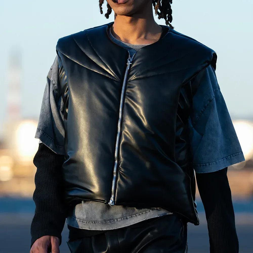 Grouture Faux Leather Padded Vest - LAST NEST - VENTURER
