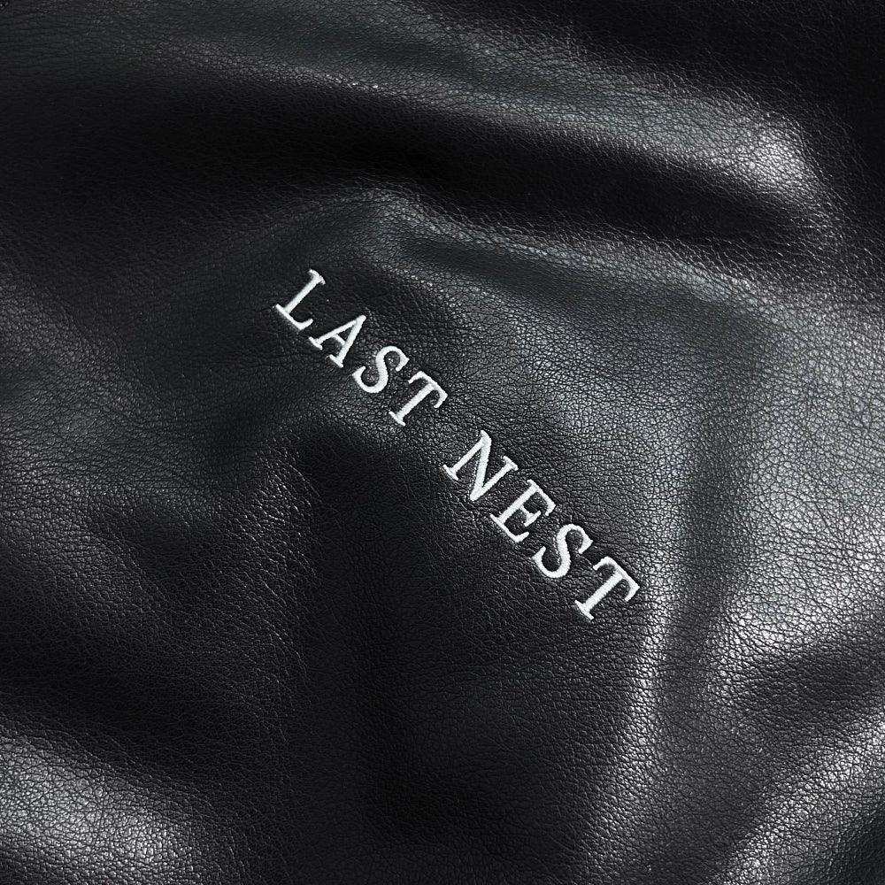 Hooded Faux Leather Flight Jacket - LAST NEST - VENTURER