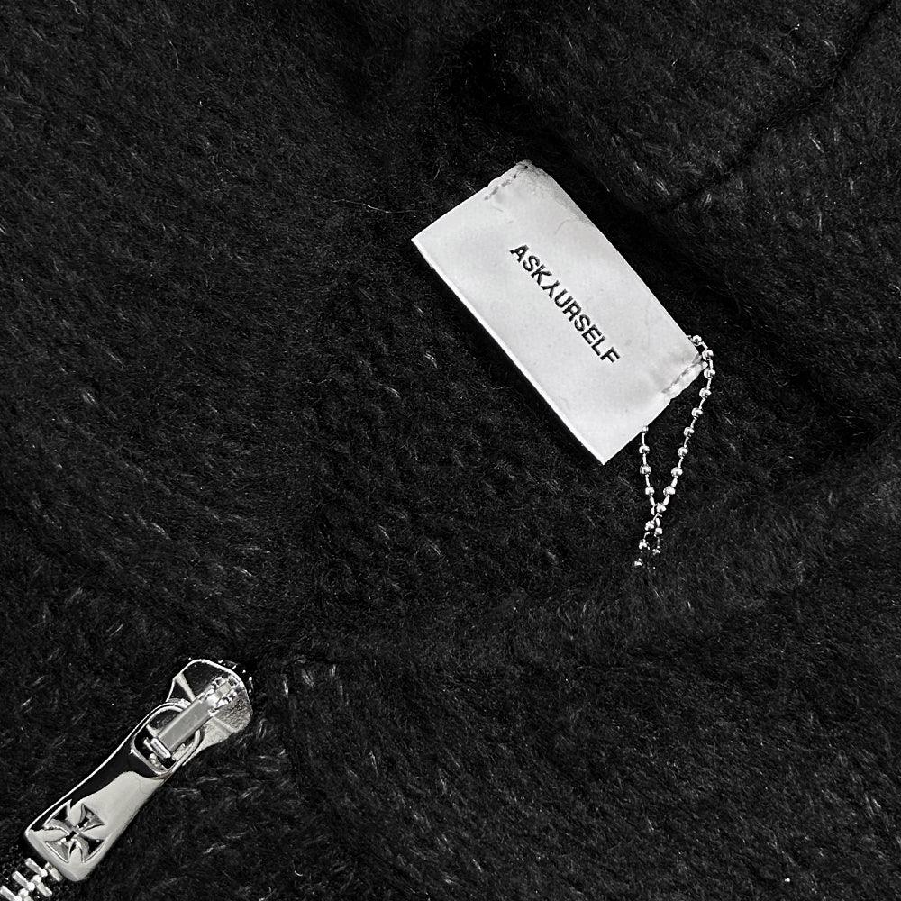 Wrapped Banned Zip Knit Hoodie - ASKYURSELF - VENTURER