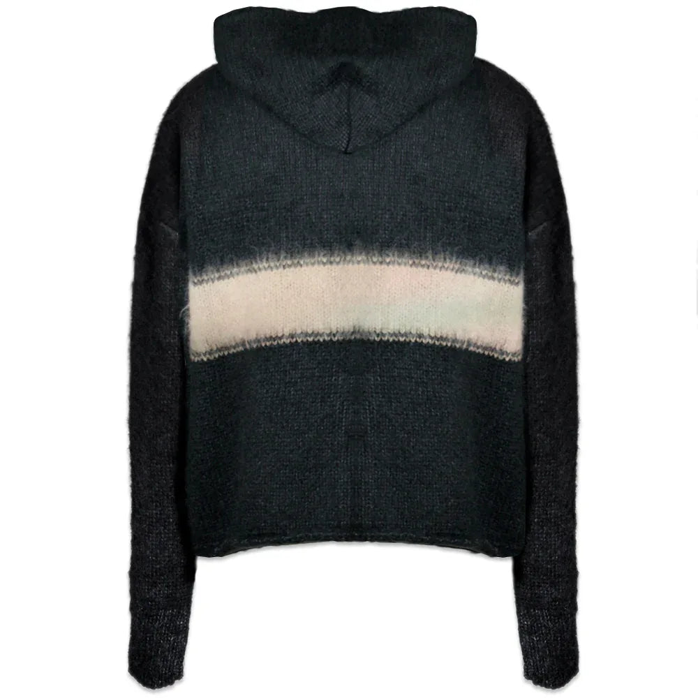 Wrapped Banned Zip Knit Hoodie - ASKYURSELF - VENTURER