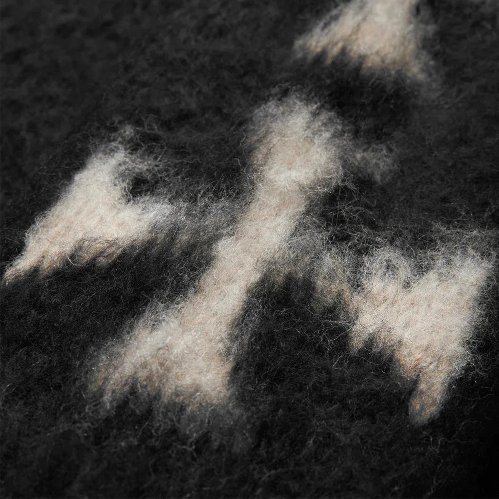 Raglan Brushed Cross Zip Knit Hoodie - ASKYURSELF - VENTURER