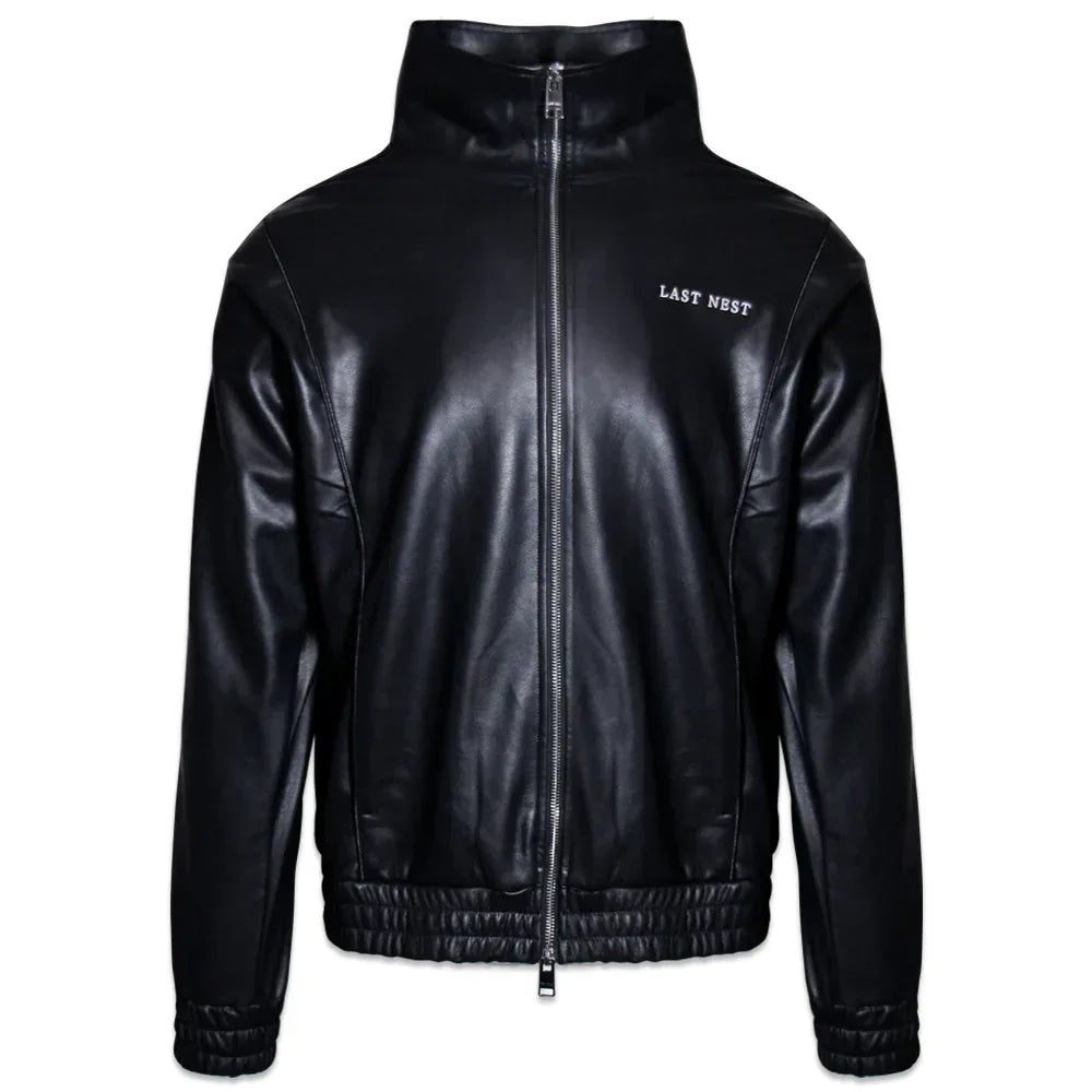 Faux Leather Track Jacket - LAST NEST - VENTURER
