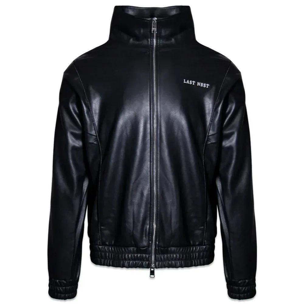 LAST NEST(ラストネスト)商品ページ - Faux Leather Track Jacket 