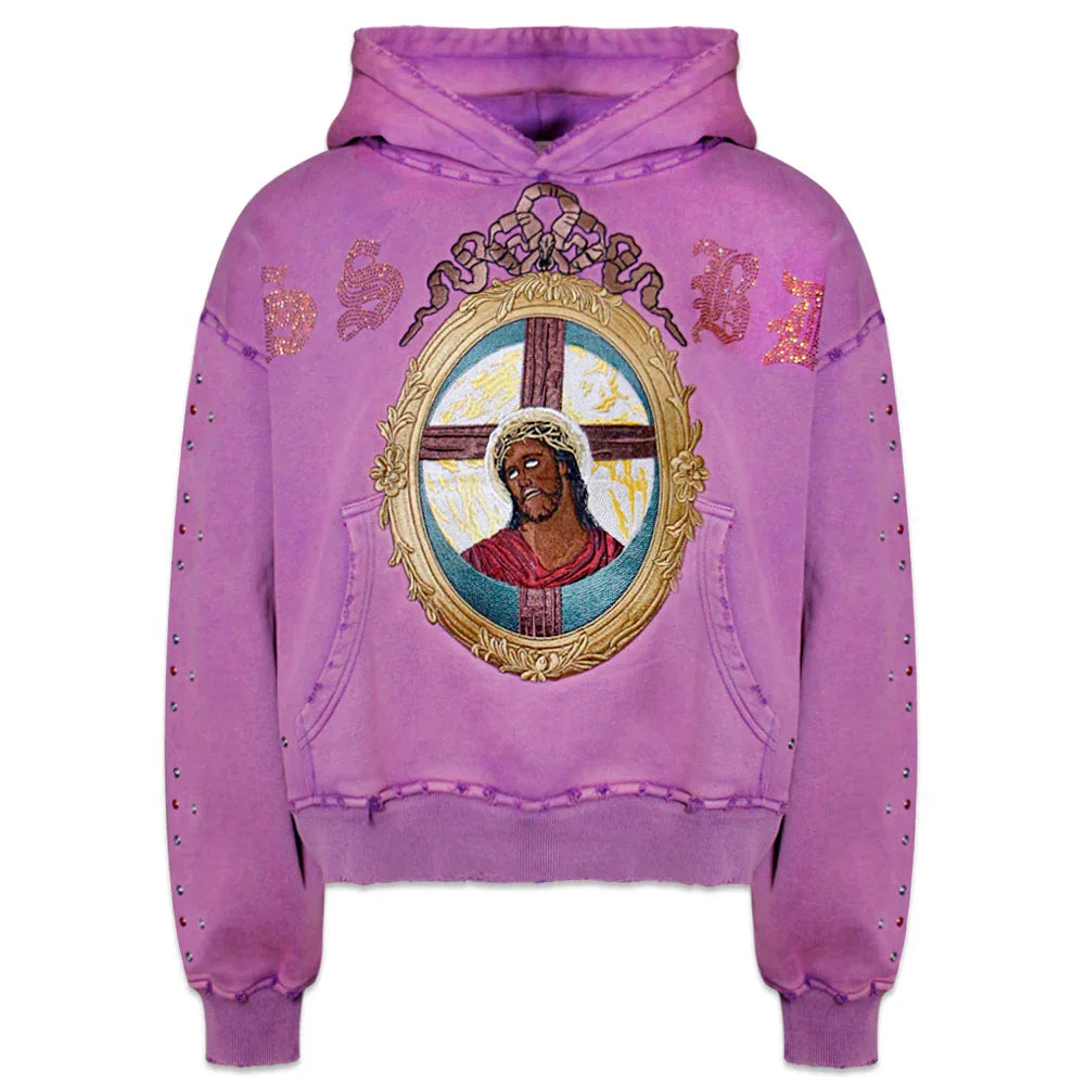 Cristo Portrait Pullover Hoodie - SSBD NEW YORK - VENTURER