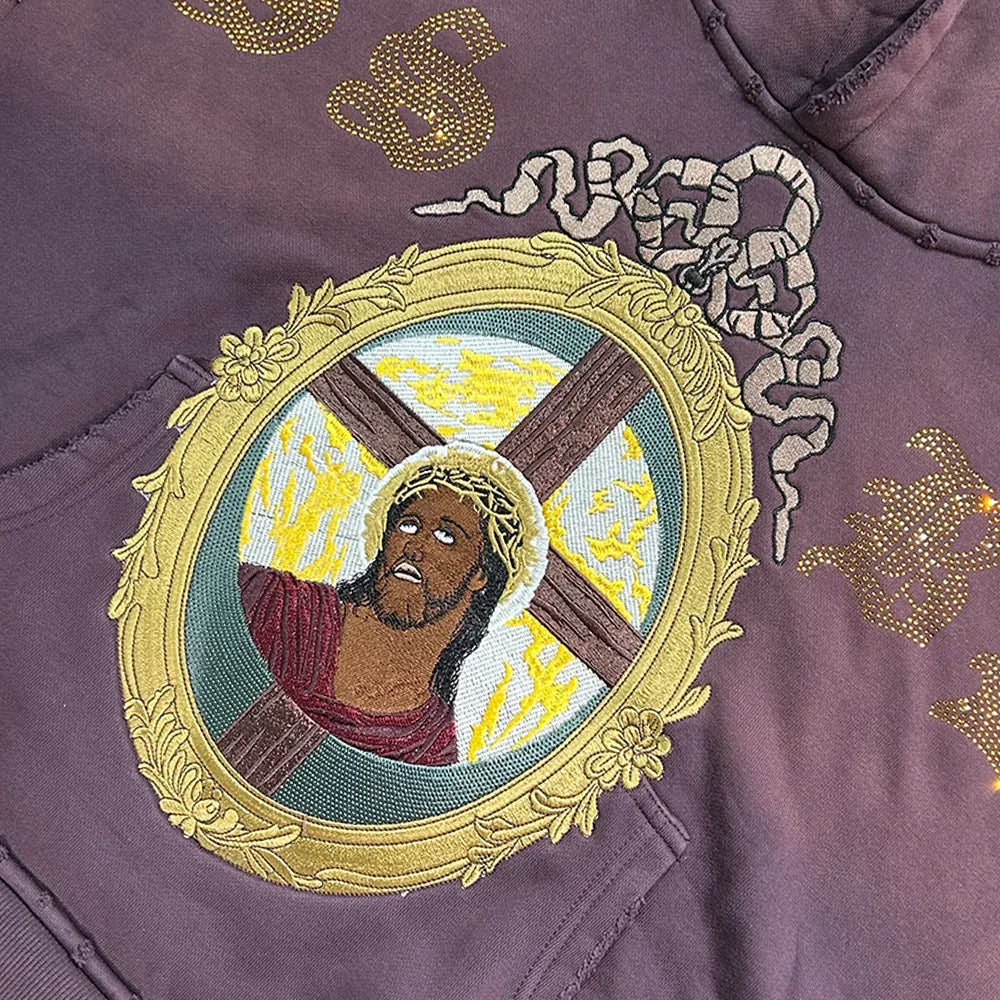 Cristo Portrait Pullover Hoodie - SSBD NEW YORK - VENTURER
