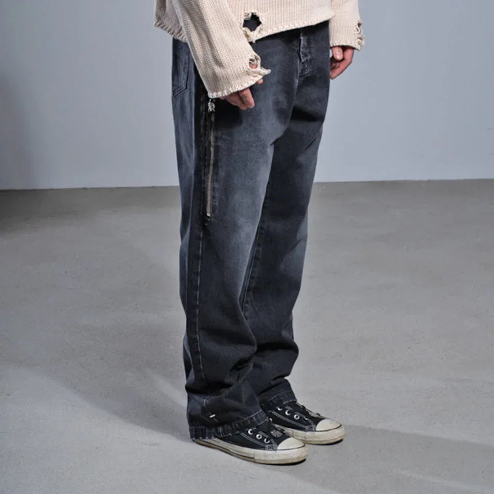 Cross Pocket Phrase Denim - ASKYURSELF - VENTURER