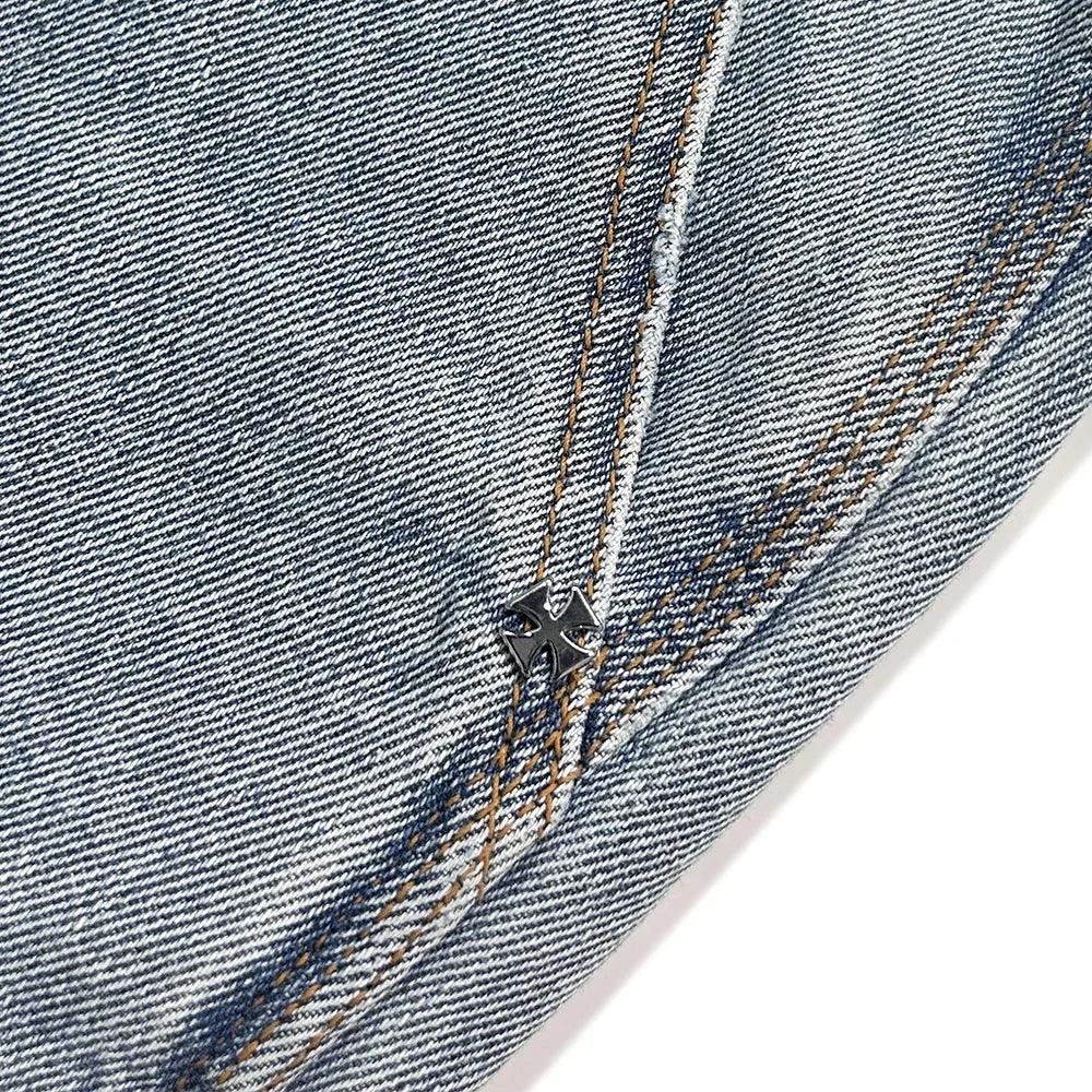 Phrase Work Zip Denim - ASKYURSELF - VENTURER