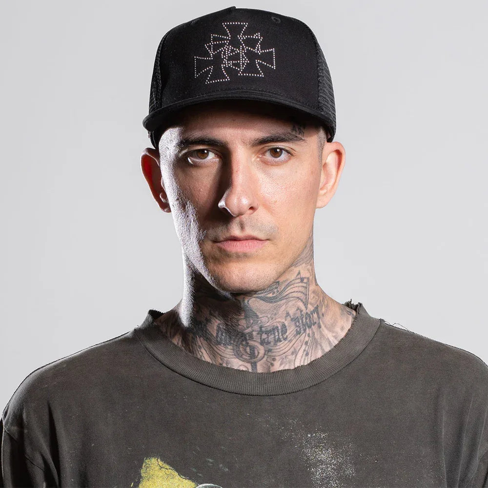 Cross Studs Trucker Cap - ASKYURSELF - VENTURER