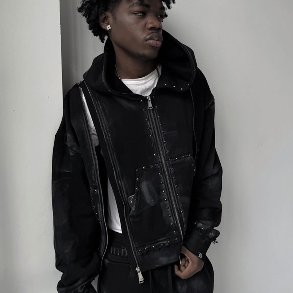 Black Diamond Triple Zip Hoodie